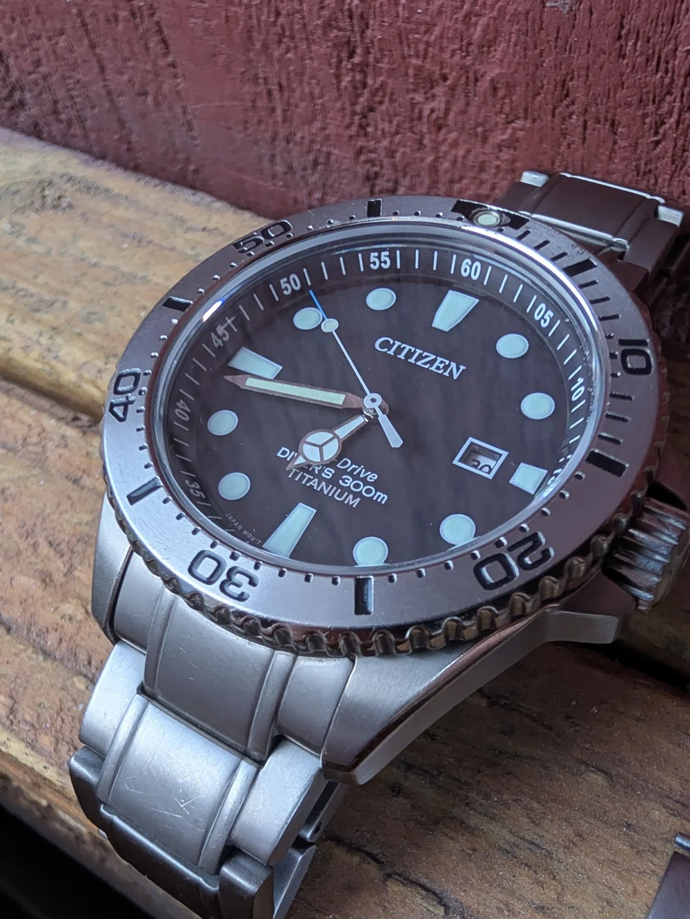Citizen Eco-Drive Titanium Diver Watch - Black Dial